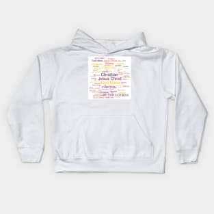 108 holy names of Jesus Christ and blessings Kids Hoodie